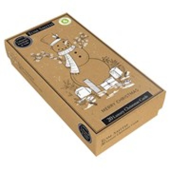 Tom Smith Boxed Christmas Cards - Kraft Snowman (DELIVERY TO EU ONLY)