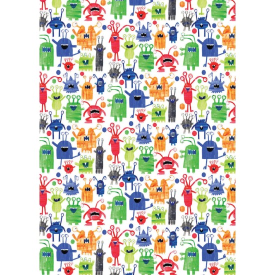 Tracey English Monsters Gift Wrap