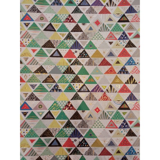 Triangles Gift Wrap / Sheet wrap (DELIVERY TO EU ONLY)