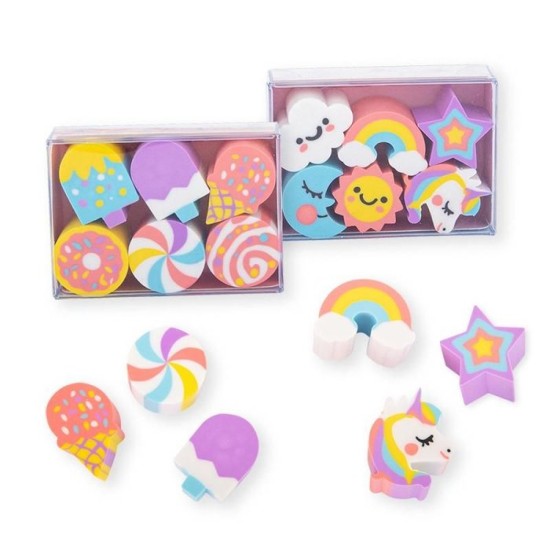 Unicorn / Sweet Erasers set of 6 (DELIVERY TO EU ONY)
