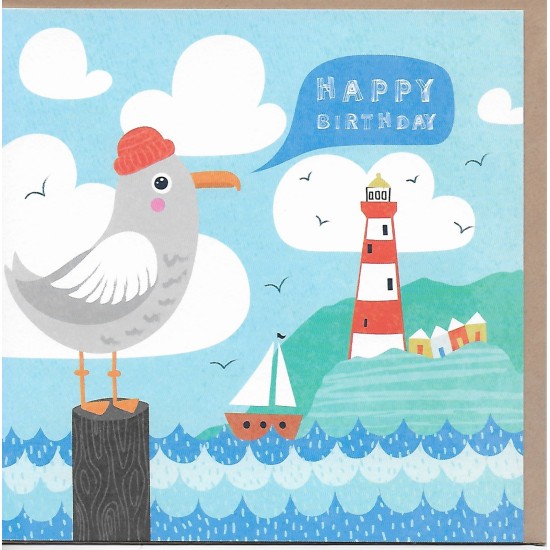 Whistlefish: Ahoy There Happy Birthday Card