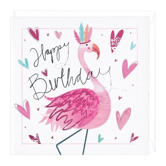 Whistlefish: Happy Birthday Flamingo (DELIVERY TO EU ONLY)