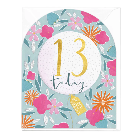 Whistlefish Arch Card - 13 Today Floral Arch Card