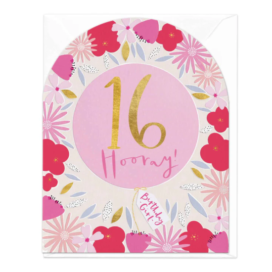 Whistlefish Arch Card - Sweet 16 Today Blooms Arch Card
