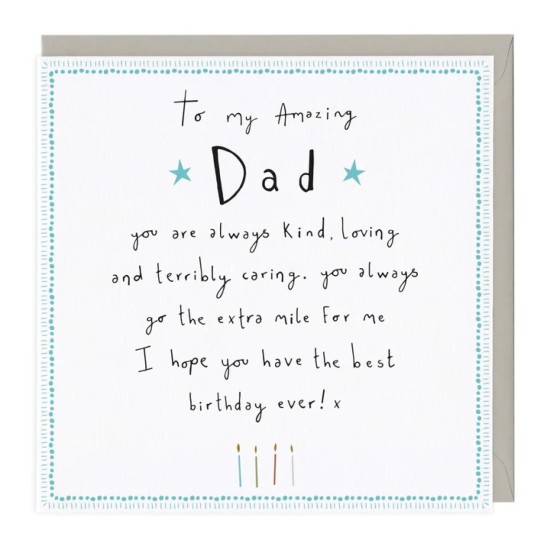 Whistlefish Card -  Amazing Dad Birthday Card (DELIVERY TO EU ONLY)