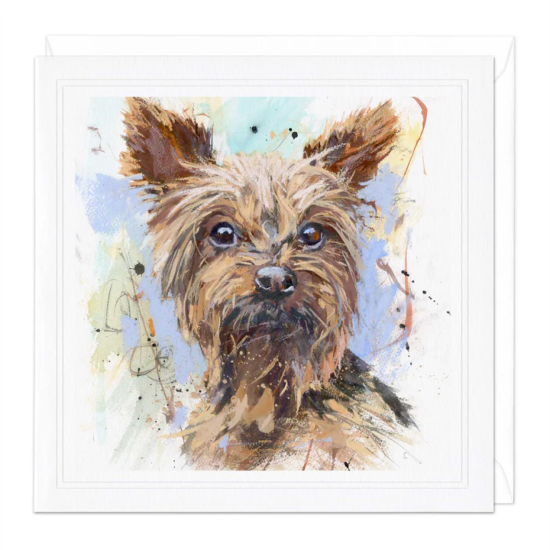 Whistlefish Card - Blank Card Yorkshire Terrier