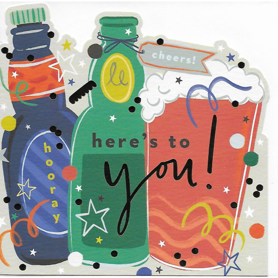 Whistlefish Card - Cheers Beers Birthday Card