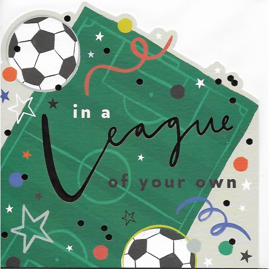 Whistlefish Card - Football Birthday Arch Card
