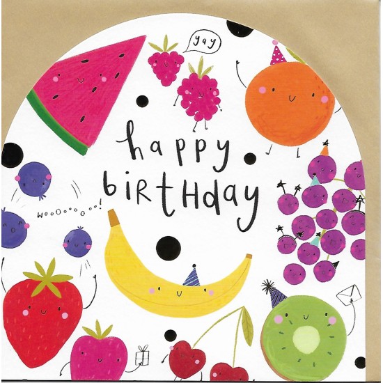 Whistlefish Card -  Fruit Birthday Arch Card