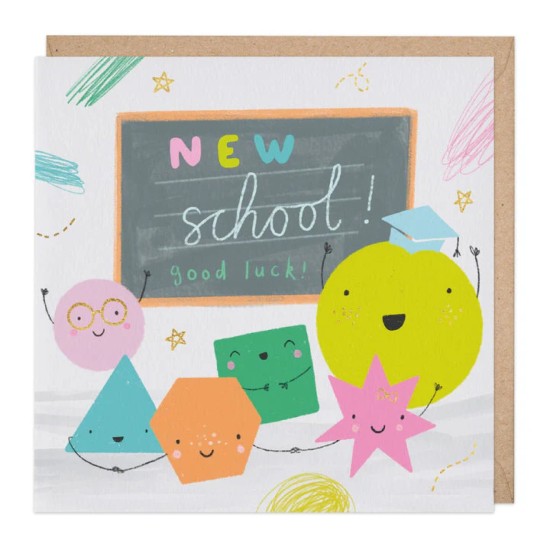 Whistlefish Card -  New School Good Luck card (DELIVERY TO EU ONLY)