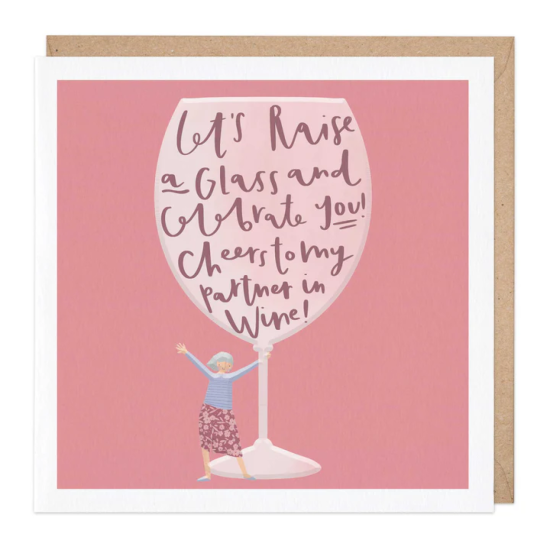 Whistlefish Card - Raise A Glass Friend Card