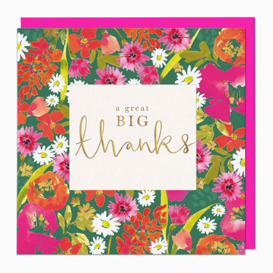 Whistlefish Card - Zesty Floral Thank You Card