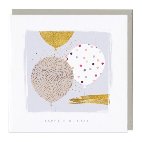 Whistlefish Card - Birthday Balloons Birthday Card (DELIVERY TO EU ONLY)