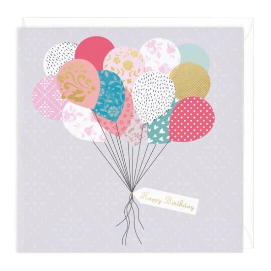 Whistlefish Card - Birthday Balloons