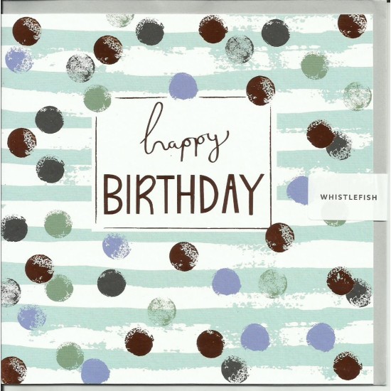 Whistlefish Card - Birthday Baubles (DELIVERY TO EU ONLY)