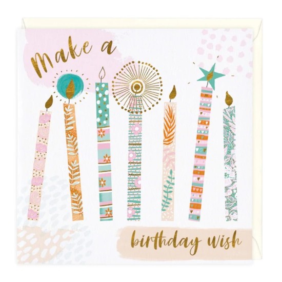Whistlefish Card - Birthday Candles (DELIVERY TO EU ONLY)