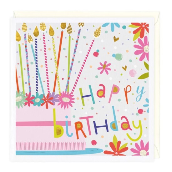 Whistlefish Card - Birthday Candles Birthday Card (DELIVERY TO EU ONLY)