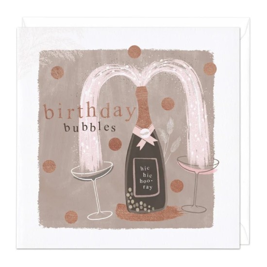 Whistlefish Card - Birthday Champagne Birthday Card (DELIVERY TO EU ONLY)