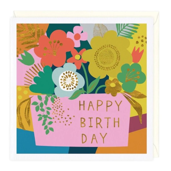 Whistlefish Card - Birthday Flowers