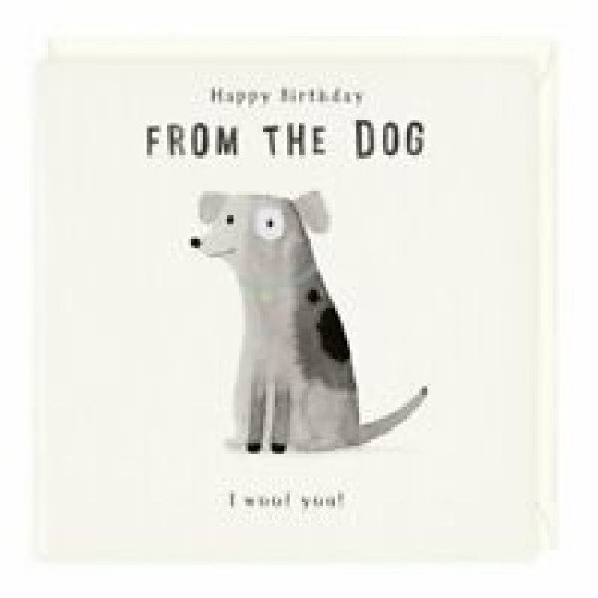 Whistlefish Card - Birthday From The Dog (DELIVERY TO EU ONLY)