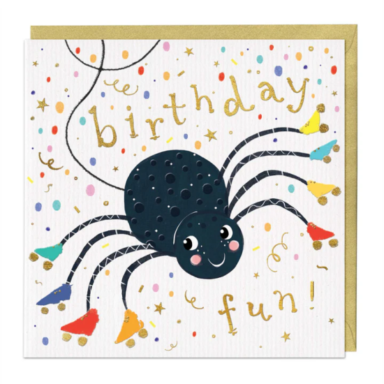 Whistlefish Card - Birthday Fun Spider Card