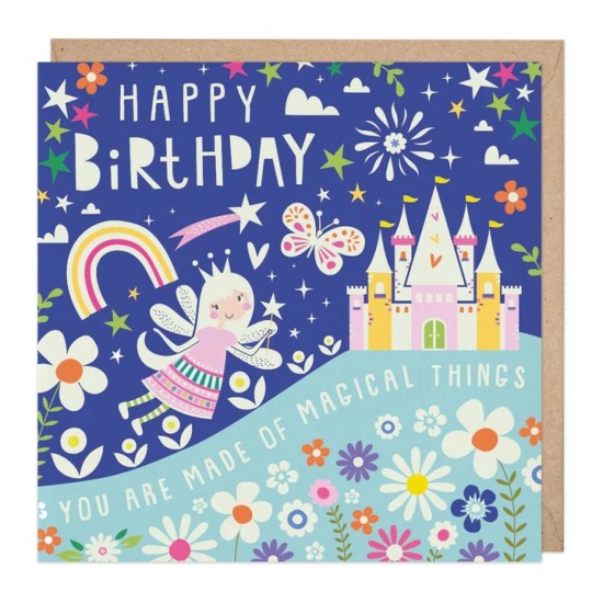Whistlefish Card - Birthday Glow In The Dark Fairy