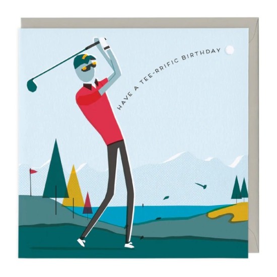 Whistlefish Card - Birthday Golfer