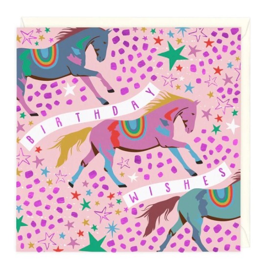 Whistlefish Card - Birthday Horses (DELIVERY TO EU ONLY)