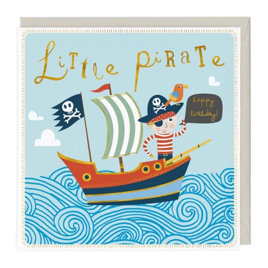 Whistlefish Card - Birthday Little Pirate (DELIVERY TO EU ONLY)
