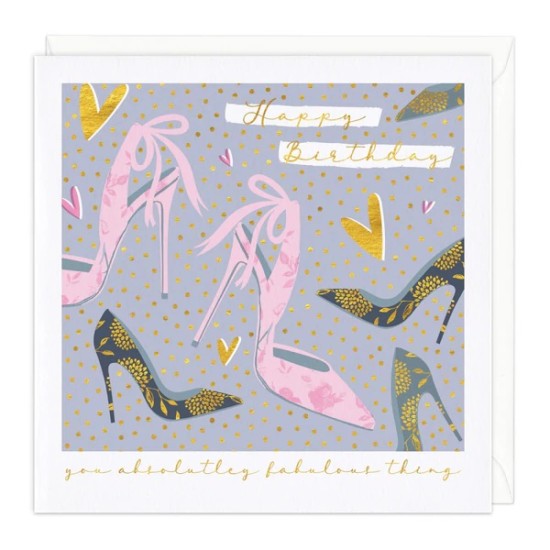 Whistlefish Card - Birthday Party Shoes (DELIVERY TO EU ONLY)