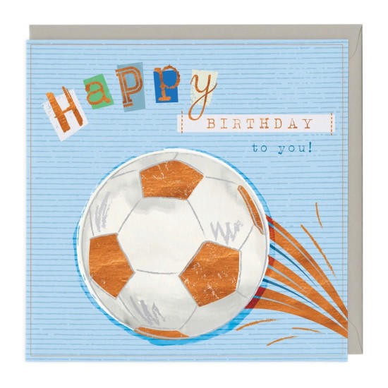 Whistlefish Card - Birthday Football (DELIVERY TO EU ONLY)