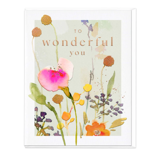 Whistlefish Card - Bright Autumn Wonderful You Card