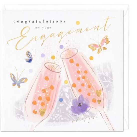 Whistlefish Card - Bubbly Butterflies Engagement Card