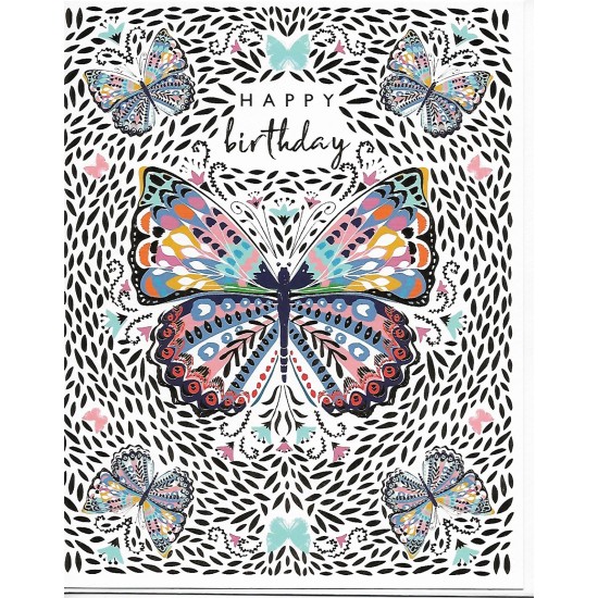 Whistlefish Card - Butterflies Birthday Card