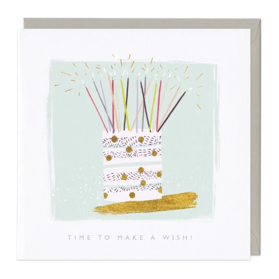 Whistlefish Card - Cake and Candles Birthday Card (DELIVERY TO EU ONLY)