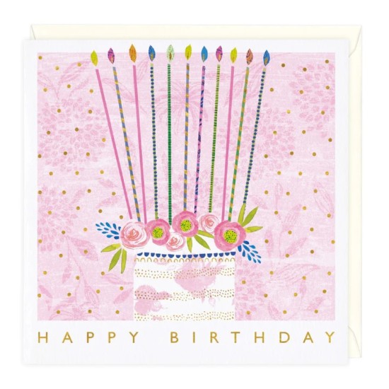 Whistlefish Card - Cake Candles Birthday Card (DELIVERY TO EU ONLY)
