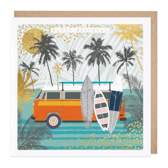 Whistlefish Card - A Campervan Beach Birthday (DELIVERY TO EU ONLY)