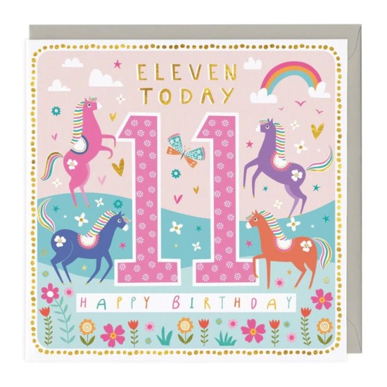Whistlefish Card - Children's 11th Birthday Card (DELIVERY TO EU ONLY)