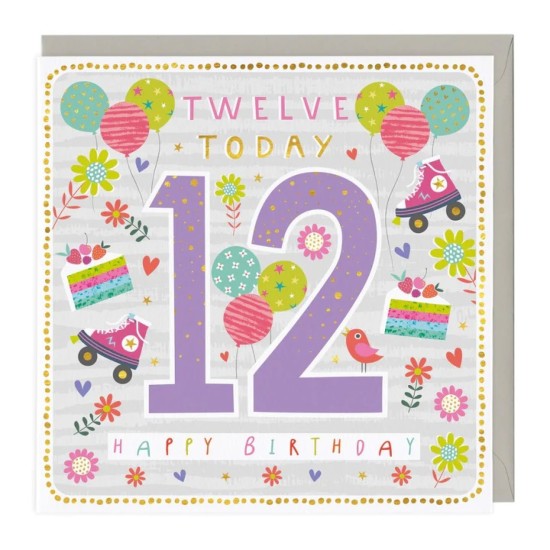 Whistlefish Card - Children's 12th Birthday Card (DELIVERY TO EU ONLY)