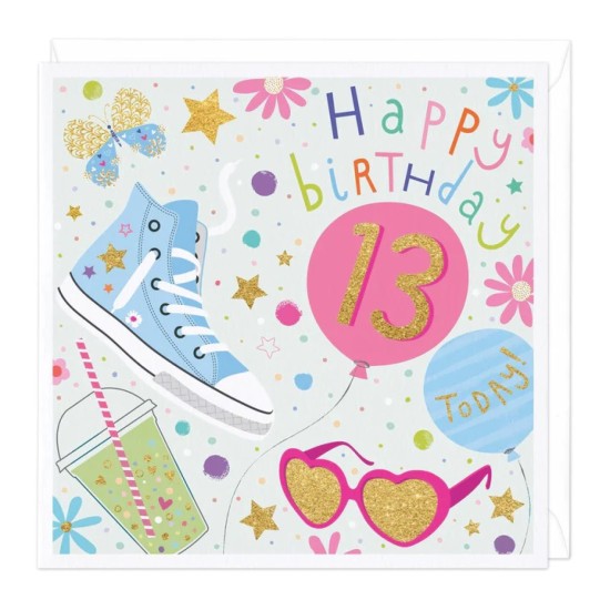 Whistlefish Card - Children's 13th Birthday Card (DELIVERY TO EU ONLY)
