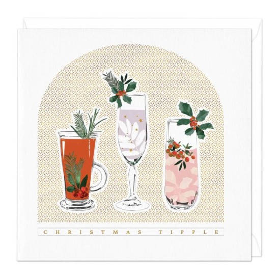 Whistlefish Card - Christmas Tipple Card (DELIVERY TO EU ONLY)