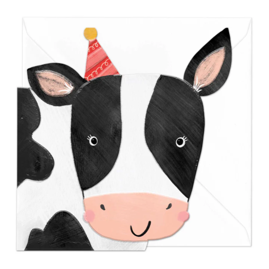 Whistlefish Card - Connie The Cow Cut-Out Card