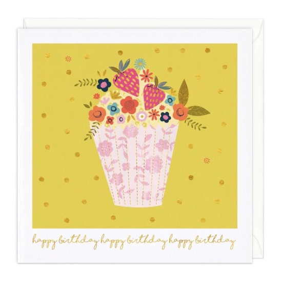 Whistlefish Card - Cupcake Happy Birthday Card (DELIVERY TO EU ONLY)