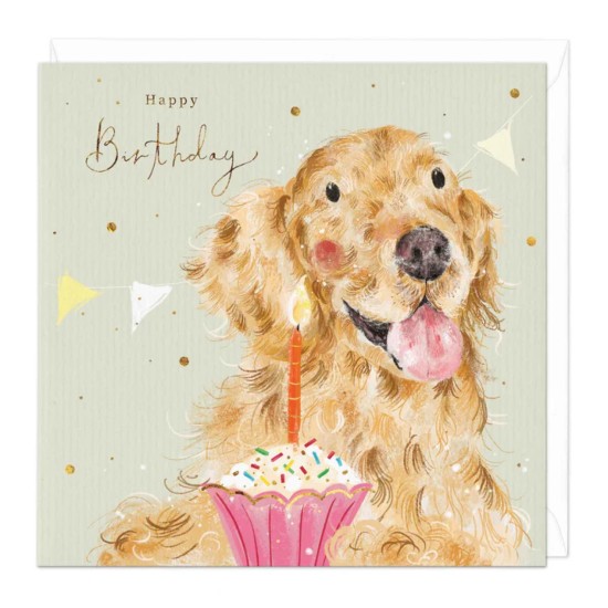 Whistlefish Card - Cupcake Labrador Birthday Card