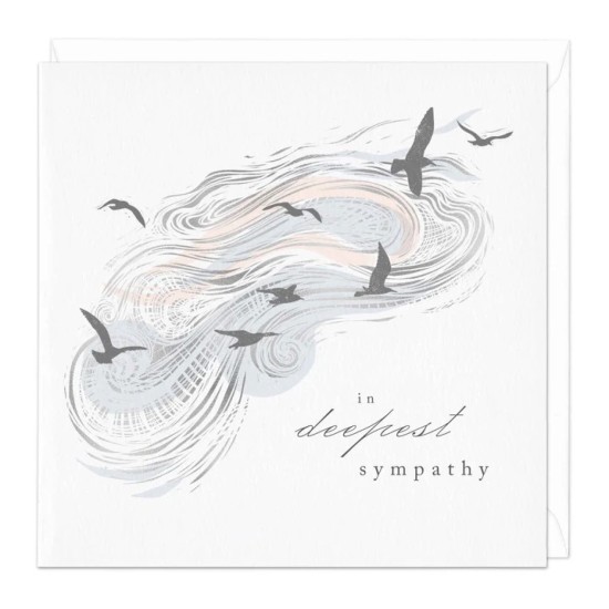 Whistlefish Card - Deepest Sympathy Lino Card