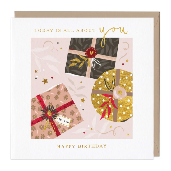 Whistlefish Card - Delicate Presents Birthday Card