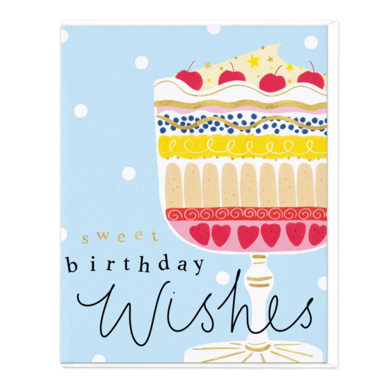 Whistlefish Card - Delicious Trifle Birthday Card