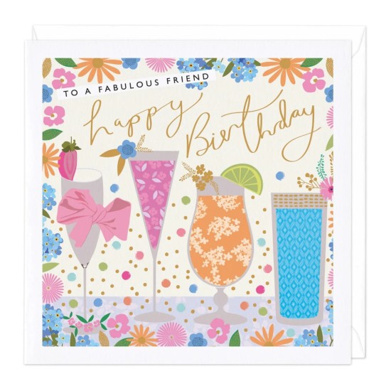 Whistlefish Card - Fabulous Friend Birthday Card (DELIVERY TO EU ONLY)