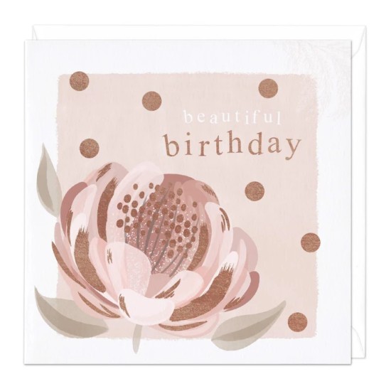 Whistlefish Card - Flower Birthday Card (DELIVERY TO EU ONLY)