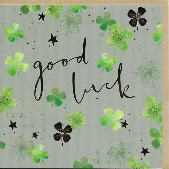 Whistlefish Card - Good Luck Clover Card